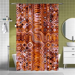 Electric Field Art Xviii Shower Curtain 48  X 72  (small)  by okhismakingart