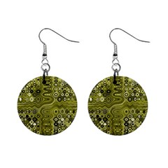 Electric Field Art Xix Mini Button Earrings by okhismakingart