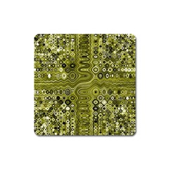 Electric Field Art Xix Square Magnet by okhismakingart