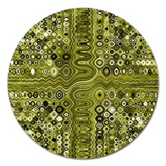 Electric Field Art Xix Magnet 5  (round) by okhismakingart