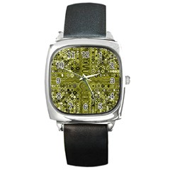 Electric Field Art Xix Square Metal Watch by okhismakingart