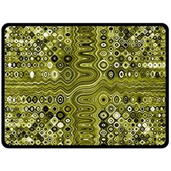 Electric Field Art Xix Double Sided Fleece Blanket (large)  by okhismakingart