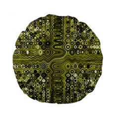 Electric Field Art Xix Standard 15  Premium Flano Round Cushions by okhismakingart