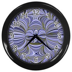 Electric Field Art Xx Wall Clock (black) by okhismakingart