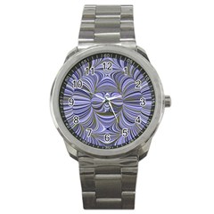 Electric Field Art Xx Sport Metal Watch by okhismakingart