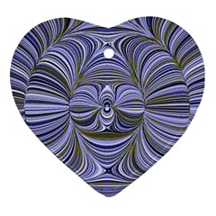 Electric Field Art Xx Heart Ornament (two Sides) by okhismakingart