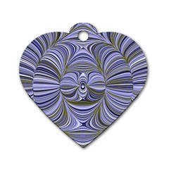 Electric Field Art Xx Dog Tag Heart (two Sides) by okhismakingart