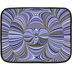 Electric Field Art Xx Double Sided Fleece Blanket (mini)  by okhismakingart