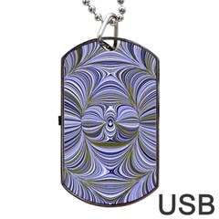 Electric Field Art Xx Dog Tag Usb Flash (two Sides) by okhismakingart