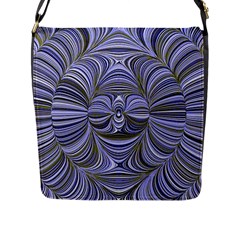 Electric Field Art Xx Flap Closure Messenger Bag (l) by okhismakingart