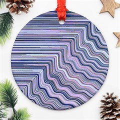 Electric Field Art Xxi Ornament (round) by okhismakingart