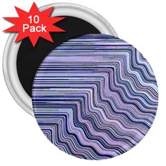 Electric Field Art Xxi 3  Magnets (10 Pack)  by okhismakingart