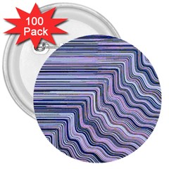 Electric Field Art Xxi 3  Buttons (100 Pack)  by okhismakingart