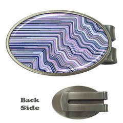 Electric Field Art Xxi Money Clips (oval)  by okhismakingart