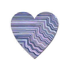 Electric Field Art Xxi Heart Magnet by okhismakingart