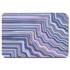 Electric Field Art Xxi Large Doormat  by okhismakingart