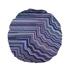 Electric Field Art Xxi Standard 15  Premium Flano Round Cushions by okhismakingart