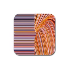 Electric Field Art Xxii Rubber Square Coaster (4 Pack)  by okhismakingart