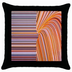 Electric Field Art Xxii Throw Pillow Case (black) by okhismakingart