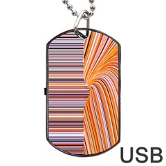 Electric Field Art Xxii Dog Tag Usb Flash (two Sides) by okhismakingart