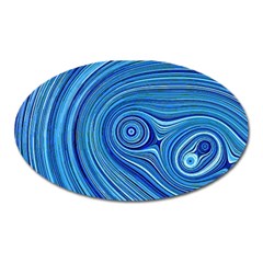 Electric Field Art Xxiii Oval Magnet by okhismakingart