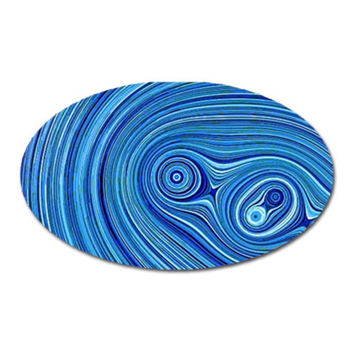 Electric Field Art XXIII Oval Magnet