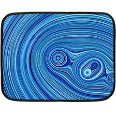 Electric Field Art Xxiii Fleece Blanket (mini) by okhismakingart