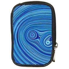 Electric Field Art Xxiii Compact Camera Leather Case by okhismakingart