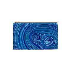 Electric Field Art Xxiii Cosmetic Bag (small) by okhismakingart