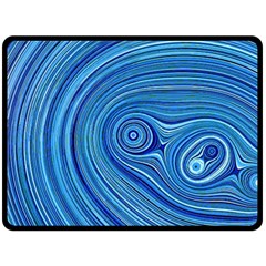 Electric Field Art Xxiii Fleece Blanket (large)  by okhismakingart