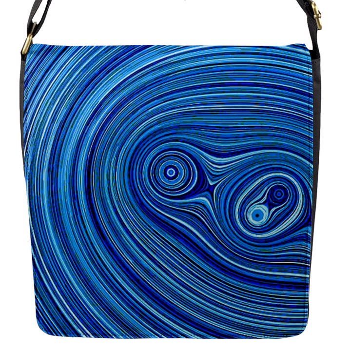 Electric Field Art XXIII Flap Closure Messenger Bag (S)