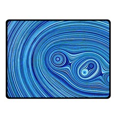 Electric Field Art Xxiii Double Sided Fleece Blanket (small)  by okhismakingart