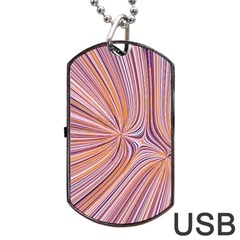 Electric Field Art Xxiv Dog Tag Usb Flash (one Side) by okhismakingart