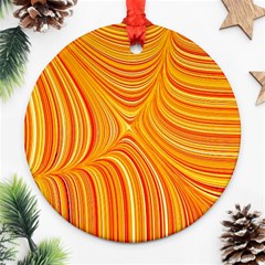 Electric Field Art XXV Round Ornament (Two Sides)