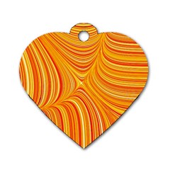 Electric Field Art XXV Dog Tag Heart (Two Sides)