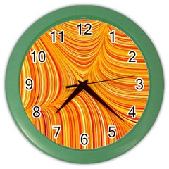 Electric Field Art XXV Color Wall Clock