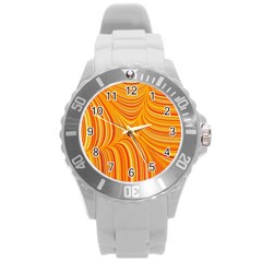 Electric Field Art XXV Round Plastic Sport Watch (L)