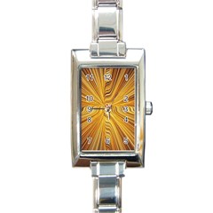 Electric Field Art Xxvi Rectangle Italian Charm Watch by okhismakingart