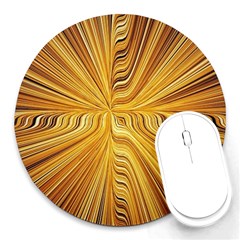 Electric Field Art Xxvi Round Mousepads by okhismakingart