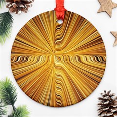 Electric Field Art Xxvi Ornament (round) by okhismakingart