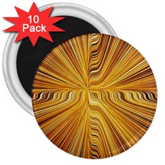 Electric Field Art Xxvi 3  Magnets (10 Pack)  by okhismakingart