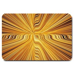 Electric Field Art Xxvi Large Doormat  by okhismakingart