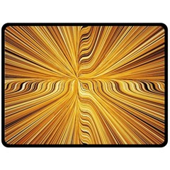 Electric Field Art Xxvi Fleece Blanket (large)  by okhismakingart