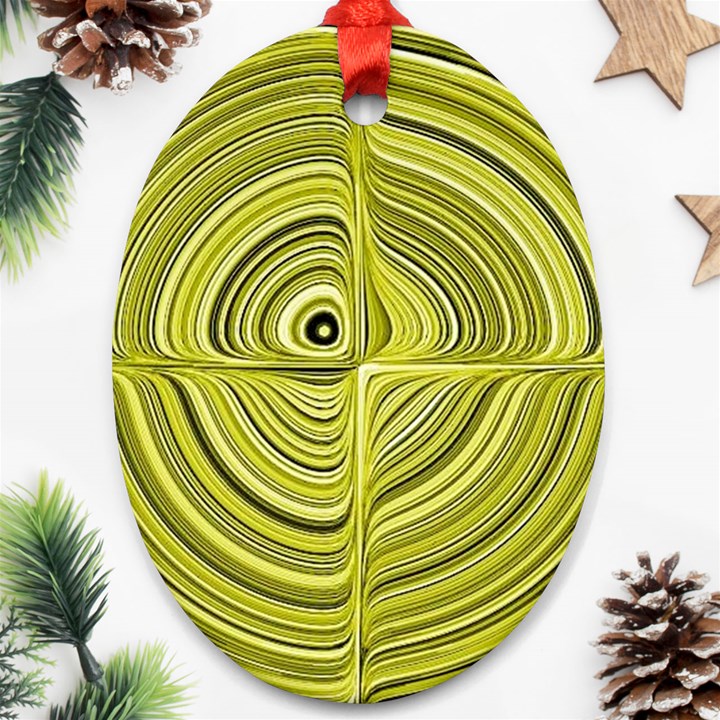 Electric Field Art XXVII Ornament (Oval)