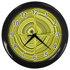 Electric Field Art Xxvii Wall Clock (black) by okhismakingart