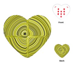 Electric Field Art Xxvii Playing Cards (heart) by okhismakingart