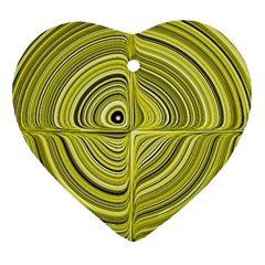 Electric Field Art Xxvii Heart Ornament (two Sides) by okhismakingart