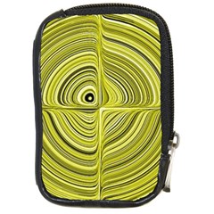 Electric Field Art Xxvii Compact Camera Leather Case by okhismakingart