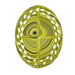 Electric Field Art Xxvii Ornament (oval Filigree) by okhismakingart