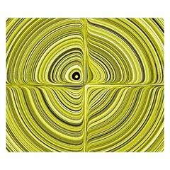 Electric Field Art Xxvii Double Sided Flano Blanket (small)  by okhismakingart